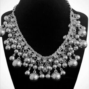 Beautiful Vintage Silver Tone Tribal Style “Belly Dancer” Necklace